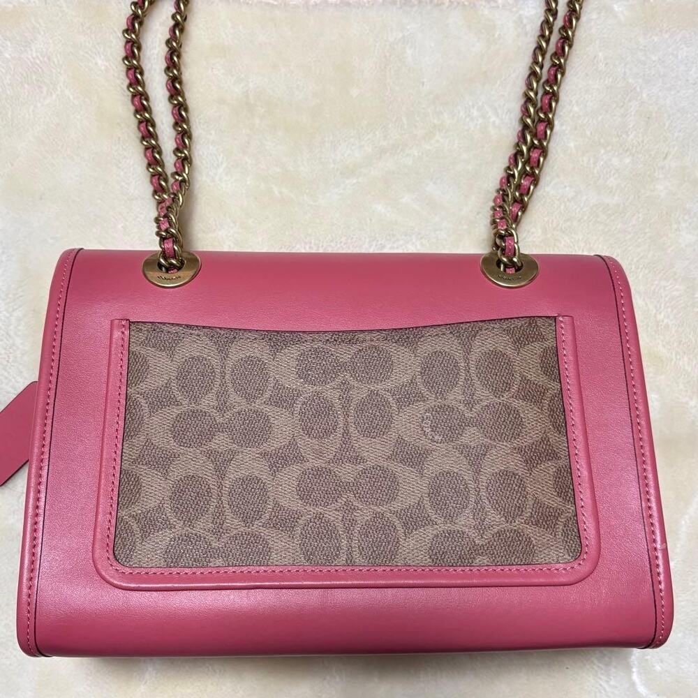 NWOT Coach Dark Pink Tea Rose Parker Turnlock - Picture 4 of 12